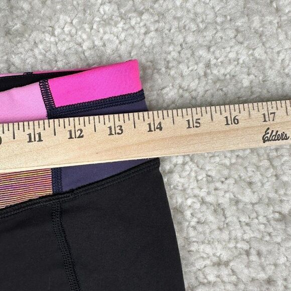 Lululemon Gather & Grow Crop Black Pink Trim - Picture 10 of 14